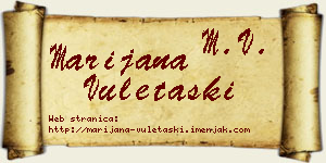 Marijana Vuletaški vizit kartica